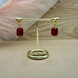 Σκουλαρικια ατσαλινα ορθογωνια