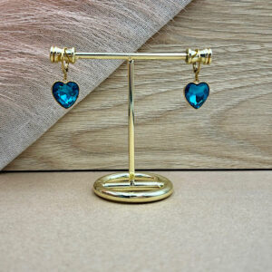 Σκουλαρικια ατσαλινα καρδια