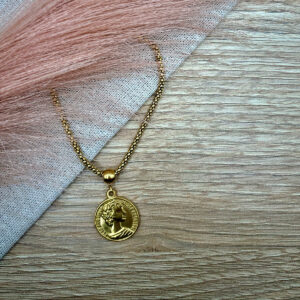 Βραχιολι ατσαλινο με φλουρι