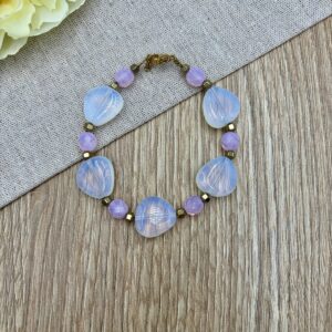 Βραχιολι με κρυσταλλα οπαλινες