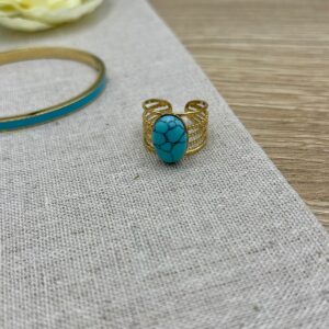 Δαχτυλιδι ατσαλινο με πετρα