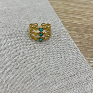 Δαχτυλιδι ατσαλινο με πετρες