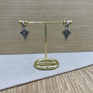 Σκουλαρικια ατσάλινα με καρδιές