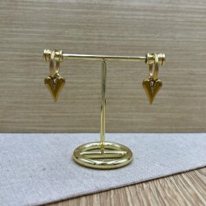 Σκουλαρικια ατσαλινα με καρδιες