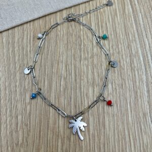 Βραχιολι ποδιου ατσαλινη αλυσιδα