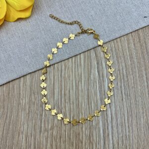 Βραχιολι ποδιου ατσαλινη αλυσιδα