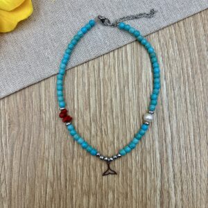 Βραχιολι ποδιου με ημιπολυτιμες πετρες