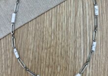 Κολιε αλυσιδα με πετρες